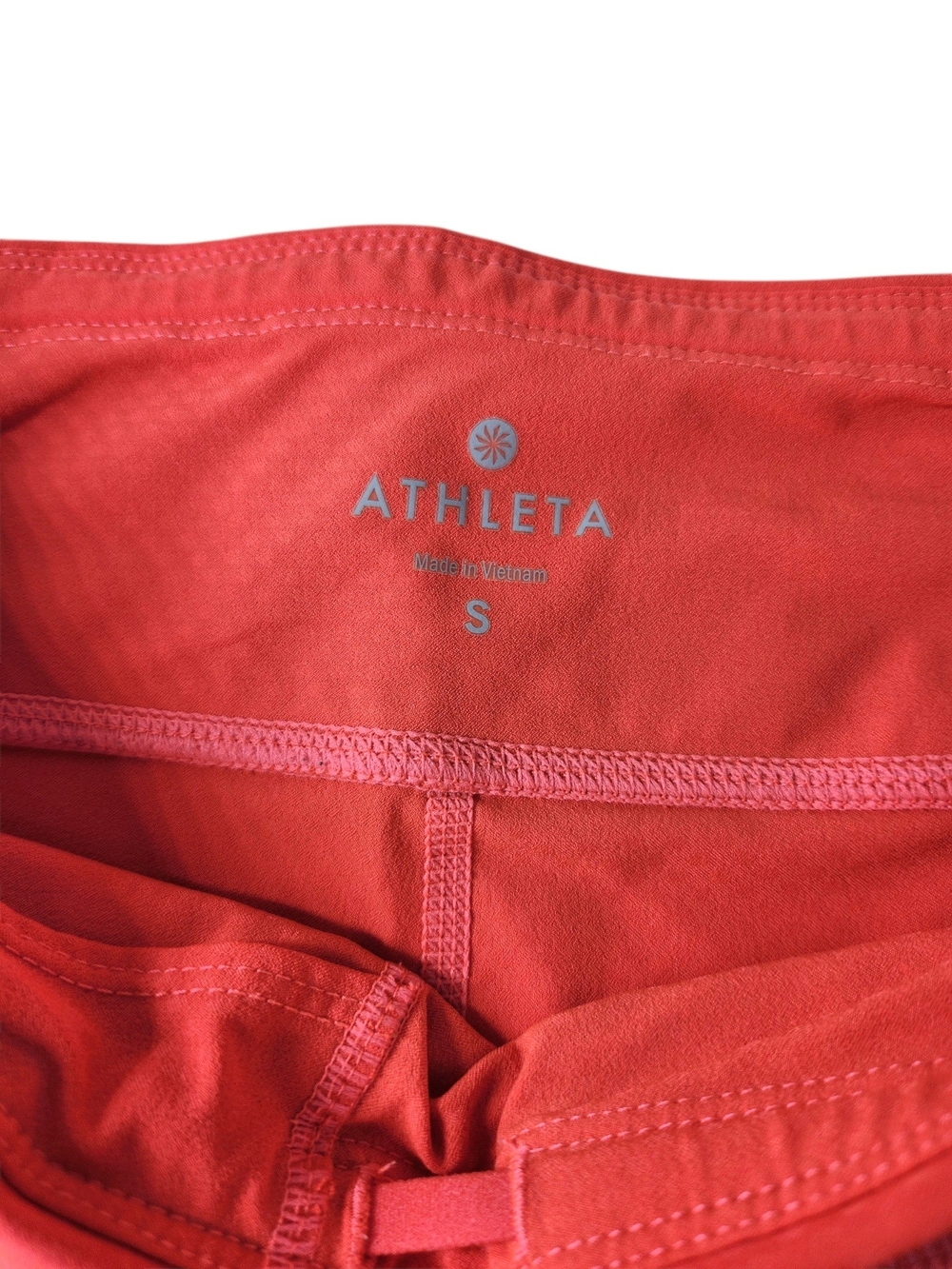 Athleta Relay Capri Leggings Women’s Small Coral Orange Cropped Athletic Yoga - Picture 5 of 12